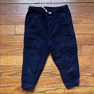 Janie & Jack Navy Corduroy Joggers (18-24 months)